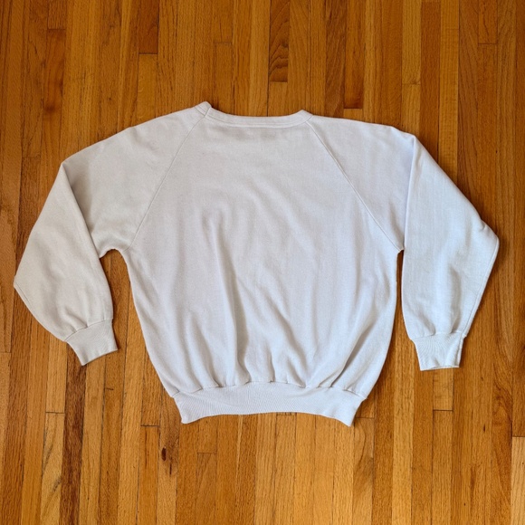 Vintage 80s Snowmobile Black and White Graphic Sweatshirt - Picture 2 of 6